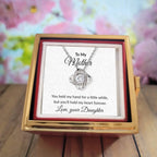 To My Mother - You Held My Hand - Love Knot Necklace with Rose Gift Box