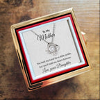 To My Mother - You Held My Hand - Love Knot Necklace with Rose Gift Box