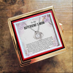 A Gift for your Boyfriend's Mother- Love to Share - Love Knot Necklace with Rose Gift Box