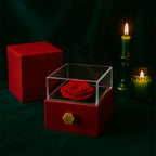 To My Beautiful Bride – Romantic Forever Together Message – Rotating Rose Love Knot Necklace Acrylic Gift Box