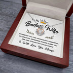 To My Badass Wife – Crown Pendant Necklace Gift for the Queen of My Heart
