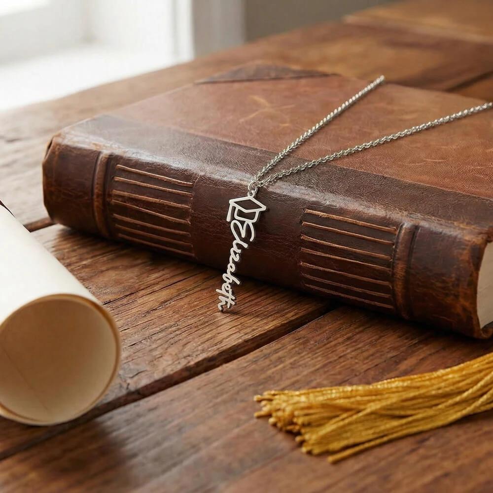 Graduation Personalized Name Necklace – Class of 2026 Graduation Gift for Daughter, Granddaughter, or Niece