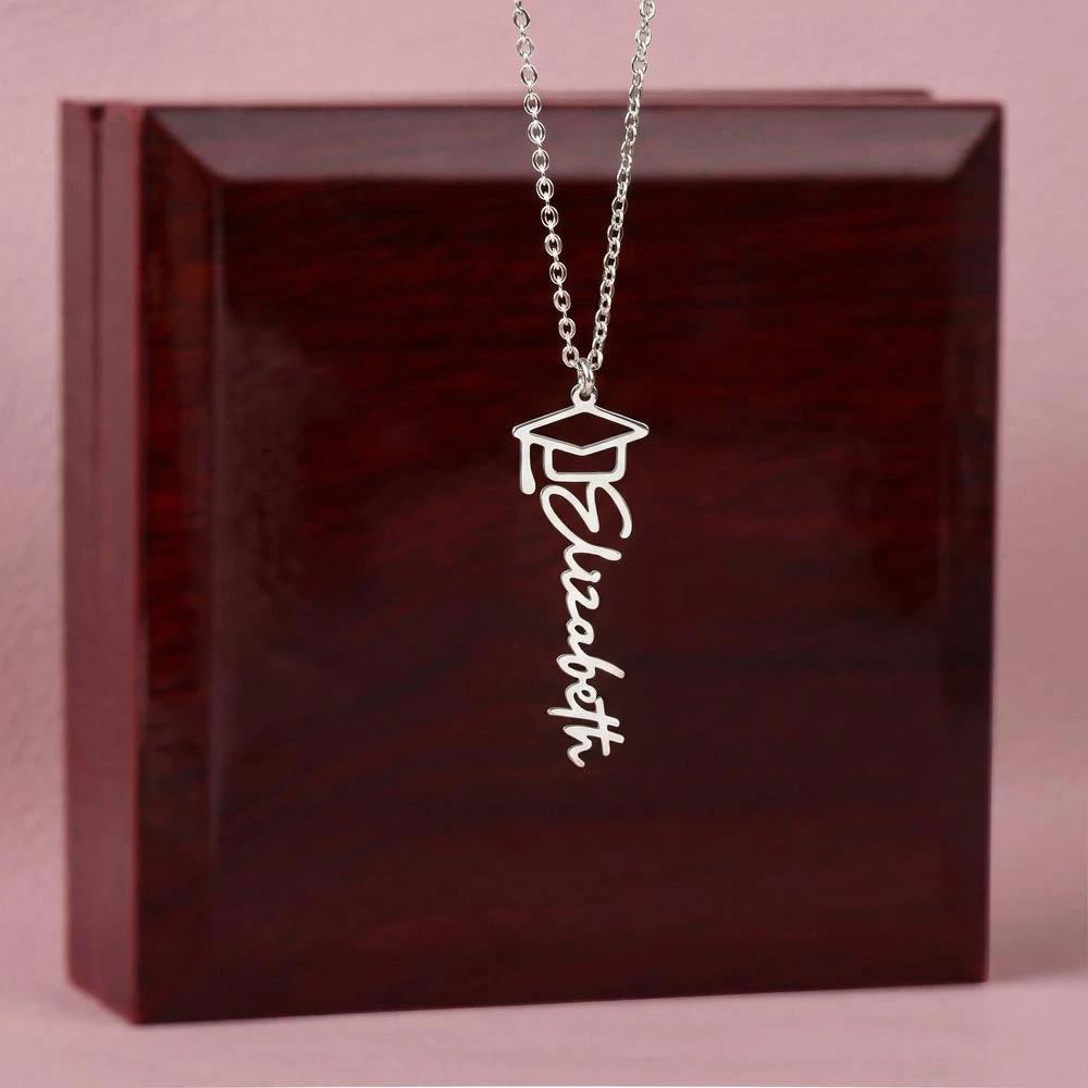 Graduation Personalized Name Necklace – Class of 2026 Graduation Gift for Daughter, Granddaughter, or Niece