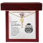 Graduation Personalized Name Necklace – Class of 2026 Graduation Gift for Daughter, Granddaughter, or Niece
