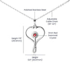 Personalized Stethoscope Heart Necklace with Custom Title – Appreciation Gift for Phlebotomist, Nurse, or Medical Professional