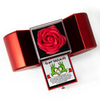 To My Soulmate – Forever Love Necklace Gift Set with Preserved Rose Heart Box | Funny Romantic Christmas Gift for Girlfriend or Wife
