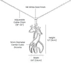 Daughter Birthday Graduation Christmas Gift - Wonderful Place To Be Giraffe Pendant Necklace