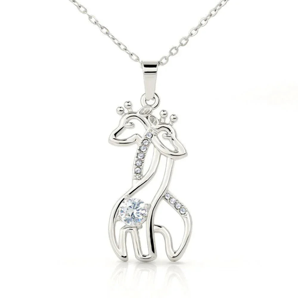 Daughter Birthday Graduation Christmas Gift - Wonderful Place To Be Giraffe Pendant Necklace