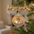 Funny Gingerbread “Oh, Snap!” Acrylic Christmas Ornament – Cute Holiday Decoration for Tree, Stockings & Cookie Lovers