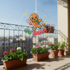Funny Gingerbread “Oh, Snap!” Acrylic Christmas Ornament – Cute Holiday Decoration for Tree, Stockings & Cookie Lovers