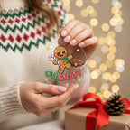 Funny Gingerbread “Oh, Snap!” Acrylic Christmas Ornament – Cute Holiday Decoration for Tree, Stockings & Cookie Lovers