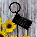 Aunt Engraved Keychain, Motivational Birthday Mother's Day Christmas Gifts - Life is learning to dance in the rain, . I'm always with you