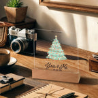 Personalized LED Acrylic Plaque – Romantic or Holiday Gift with Custom Name and Sentiment | Multiple Designs & Light Base Options