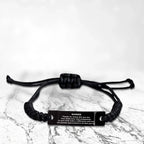 Barber Black Braided Leather Rope Engraved Bracelet - Thanks for being who you are - Birthday Christmas Jewelry Gifts Coworkers Colleague Boss