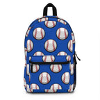 Baseball Print Backpack – Blue Sports Bag for Baseball Fans – Lightweight, Waterproof & Durable Gear Bag