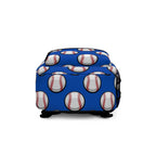 Baseball Print Backpack – Blue Sports Bag for Baseball Fans – Lightweight, Waterproof & Durable Gear Bag