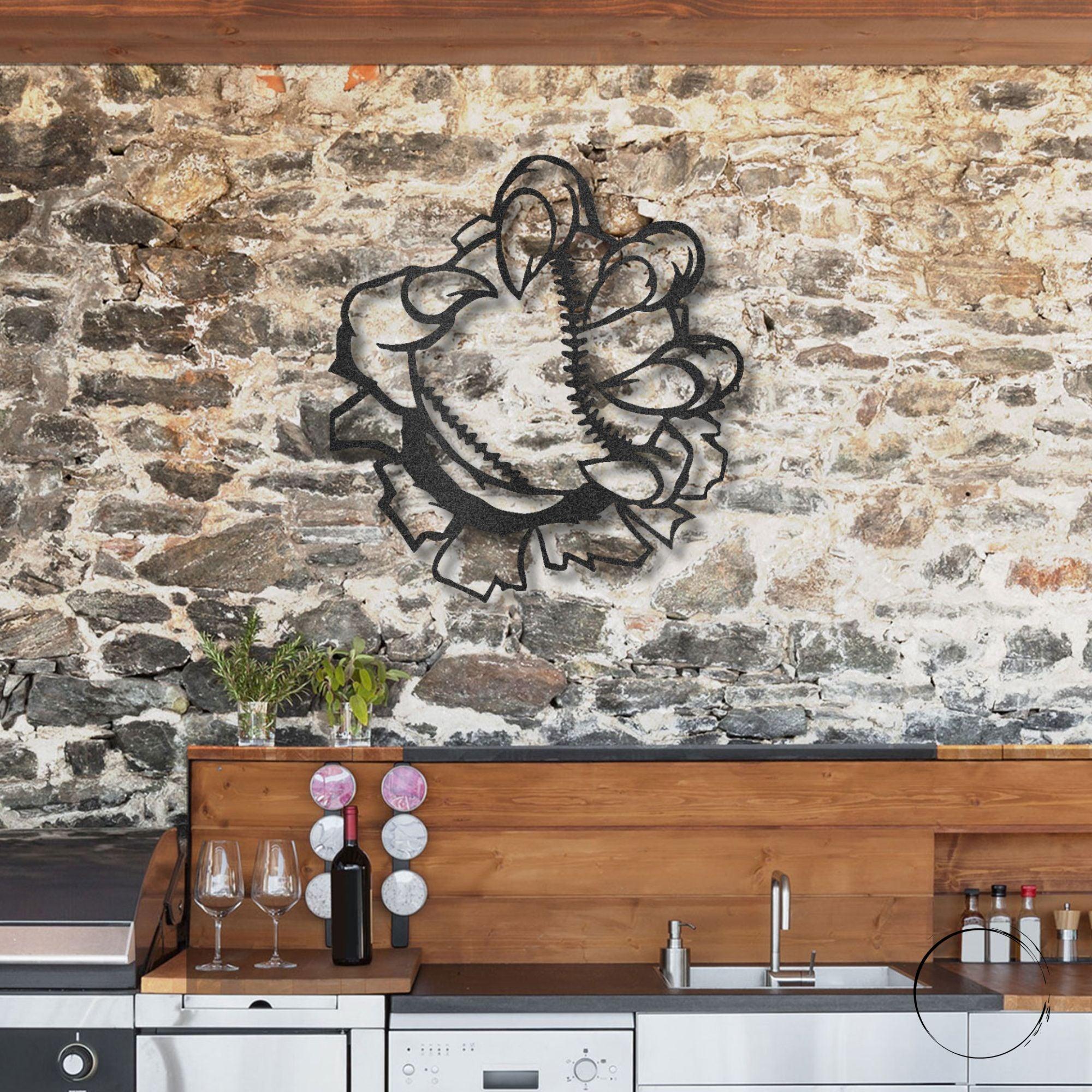 Baseball Monster Claw Metal Art Wall Sign - Mallard Moon Gift Shop