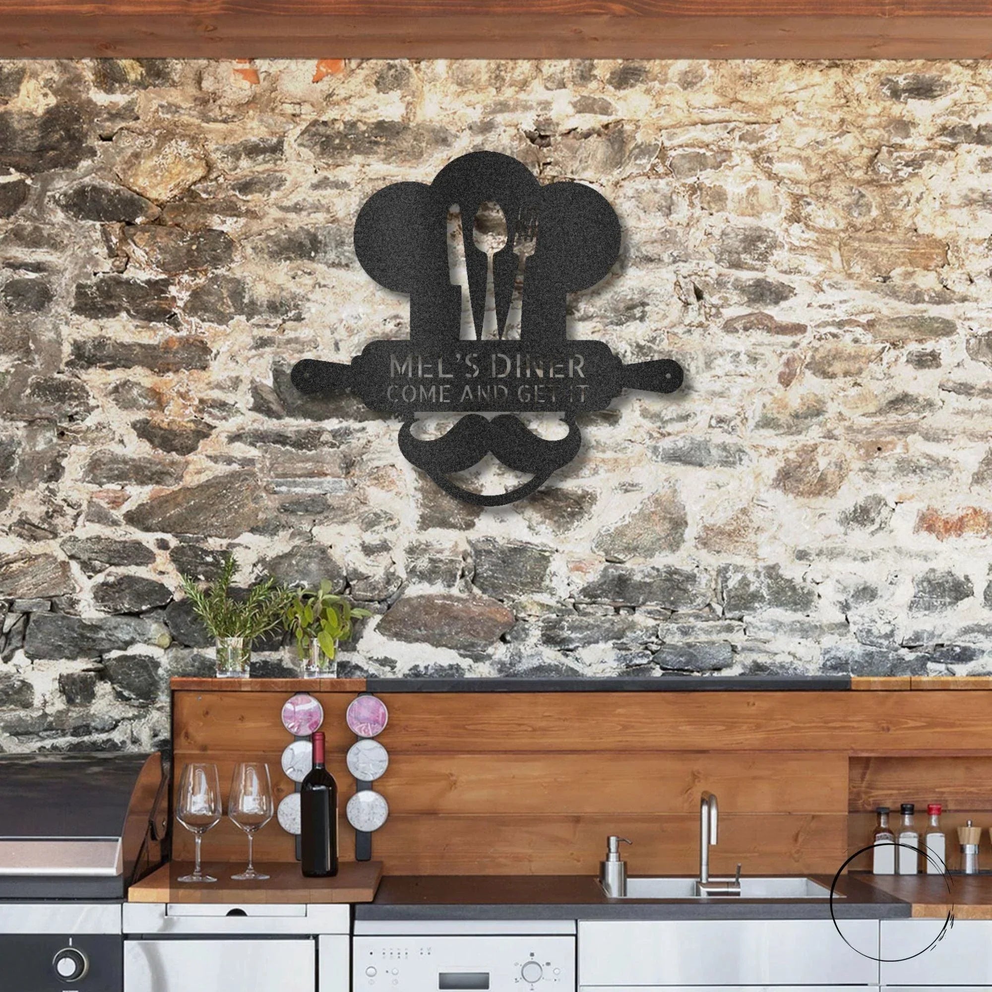 Personalized Diner Metal Wall Art: Where Every Meal is Your Signature Dish