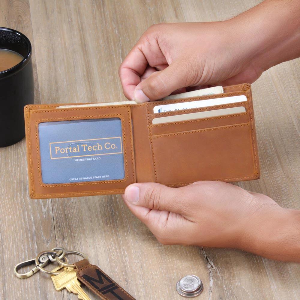 Best Dad Ever Custom Printed Leather Wallet