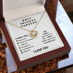 Best Friends Will Always Be There Love Knot Pendant Necklace