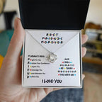 Best Friends Will Always Be There Love Knot Pendant Necklace