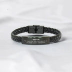 Bestie Long Distance Relationship No matter the miles that separate us, Our Bond Remains Unbreakable Braided Leather Bracelet Birthday Graduation Christmas Unique Gifts