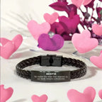 Bestie Long Distance Relationship No matter the miles that separate us, Our Bond Remains Unbreakable Braided Leather Bracelet Birthday Graduation Christmas Unique Gifts