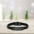 Bestie Long Distance Relationship No matter the miles that separate us, Our Bond Remains Unbreakable Braided Leather Bracelet Birthday Graduation Christmas Unique Gifts