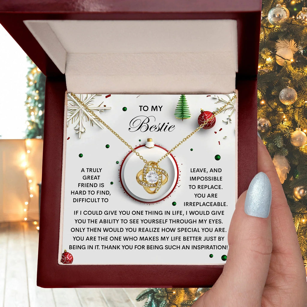 Gift for Bestie - The One - Love Knot Pendant Necklace