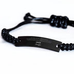 Black Rope Bracelet for Uncle Present, Uncle Always follow your dreams, never forget how amazing you are, Uncle Birthday Christmas Gifts Jewelry for Girls Boys Teen Men Women