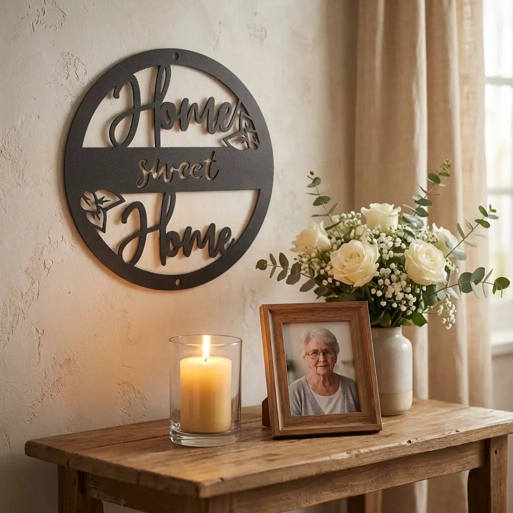 Home Sweet Home Metal Wall Art – Farmhouse & Rustic Decor