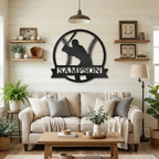 Baseball Player Custom Name Metal Art Wall Sign