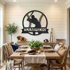 Baseball Player Custom Name Metal Art Wall Sign