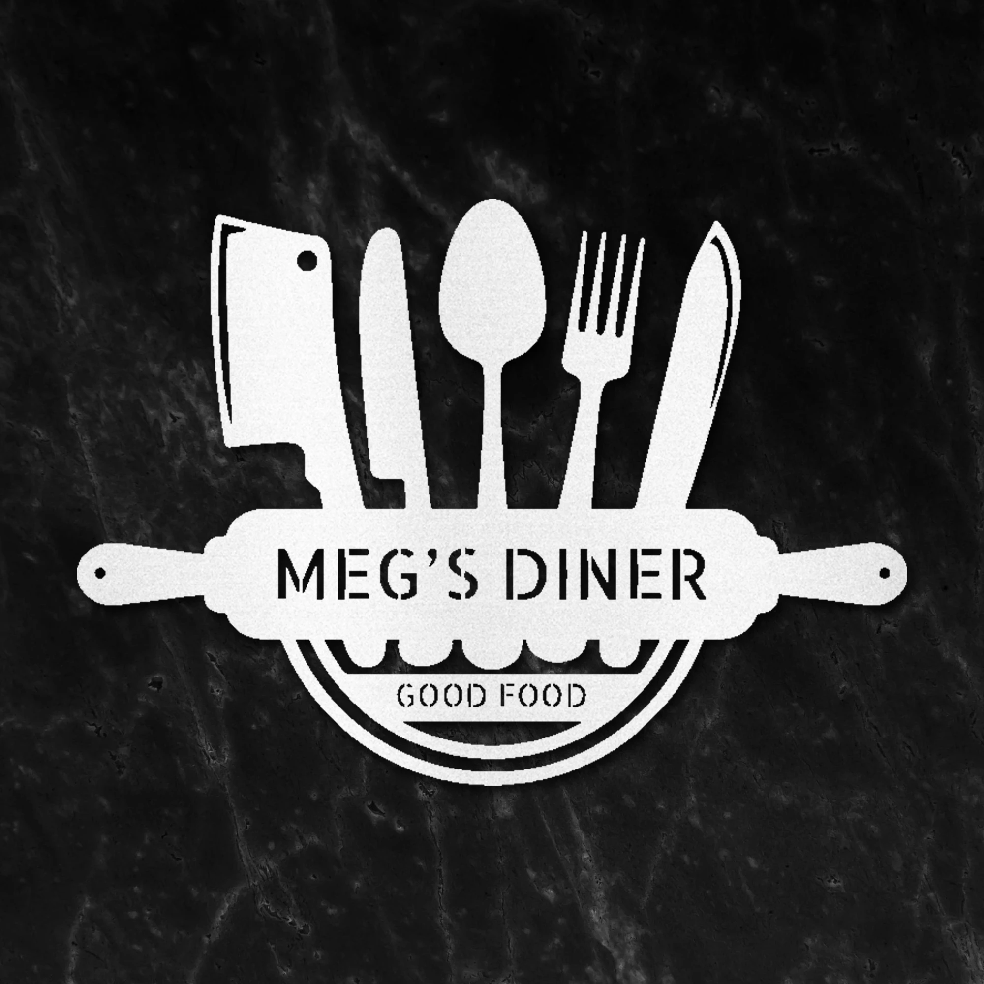 Personalized Kitchen Diner Indoor Outdoor Steel Wall Sign