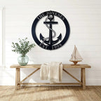 Personalized Anchor Metal Art – Where Your Story Drops Anchor