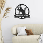 Baseball Player Custom Name Metal Art Wall Sign