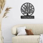 Personalized Tree of Life Metal Wall Sign: Celebrate Your Roots