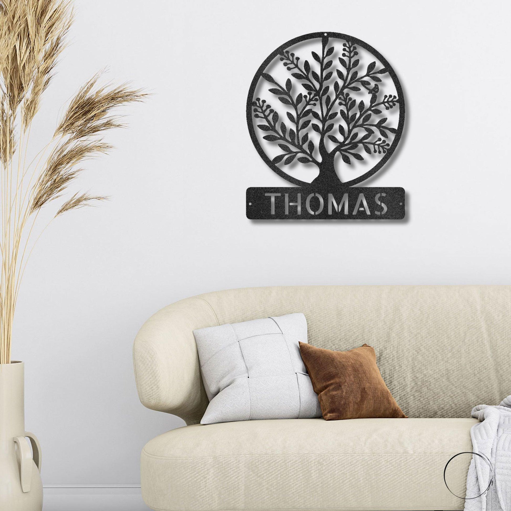 Personalized Tree of Life Metal Wall Sign: Celebrate Your Roots - Mallard Moon Gift Shop