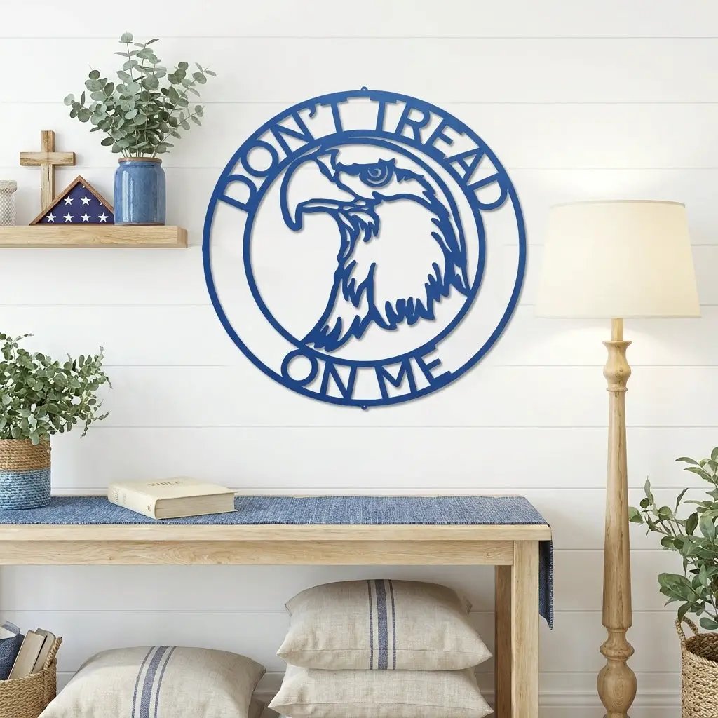Personalized Bald Eagle Metal Sign – Custom Patriotic Name Sign – American Eagle Wall Art – Veteran Gift