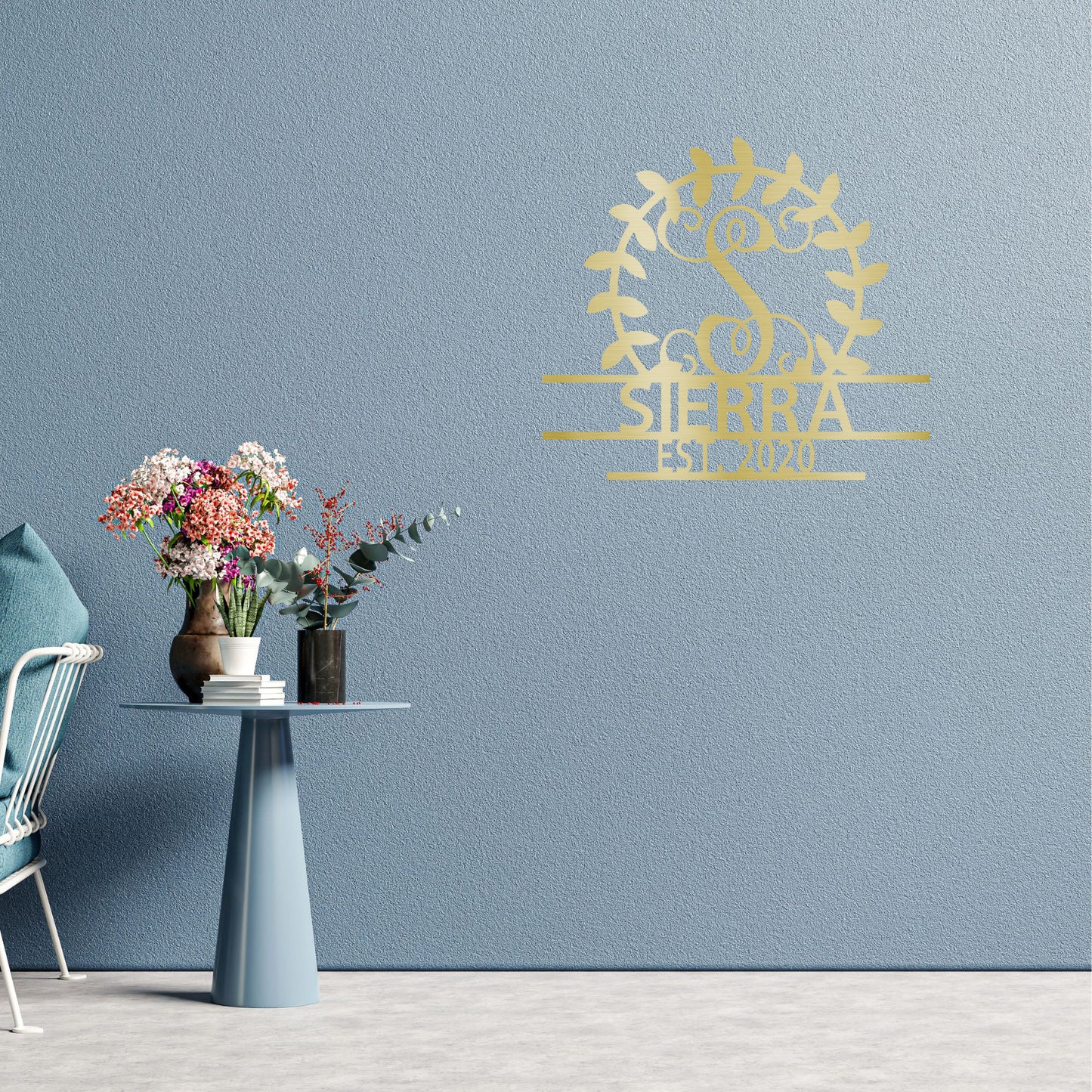 Custom Crest Metal Wall Sign – Personalized Family Name, Monogram, and Established Year – Made in the USA – 5 Sizes & Colors - Mallard Moon Gift Shop