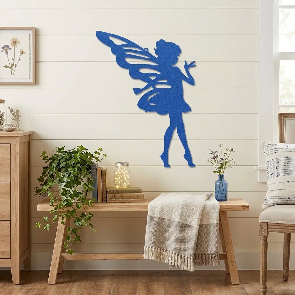 Fairy Pixie Metal Wall Sign
