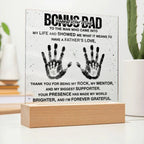 Bonus Dad You are my Rock Acrylic Plaque