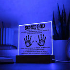 Bonus Dad You are my Rock Acrylic Plaque