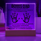 Bonus Dad You are my Rock Acrylic Plaque