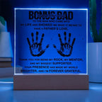 Bonus Dad You are my Rock Acrylic Plaque