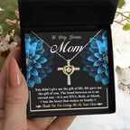 Bonus Mom Cross Pendant Necklace Thank You For Loving Me As Your Own