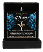 Bonus Mom Cross Pendant Necklace Thank You For Loving Me As Your Own