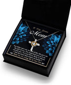 Bonus Mom Cross Pendant Necklace Thank You For Loving Me As Your Own