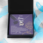 Bonus Mom Gift Thank You for Everything Heart Pendant Necklace