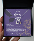 Bonus Mom Gift Thank You for Everything Heart Pendant Necklace